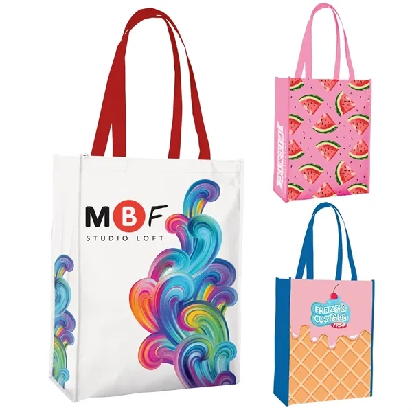 Laminated Non-Woven Portrait Tote... from ASI 40480 Koozie Group / Norwood
