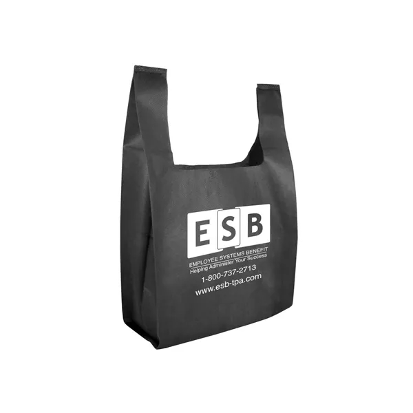 13" x 17" non-woven grocery tote bag with 7" gusset and... from ASI 68507 The Magnet Group / Perfect Line