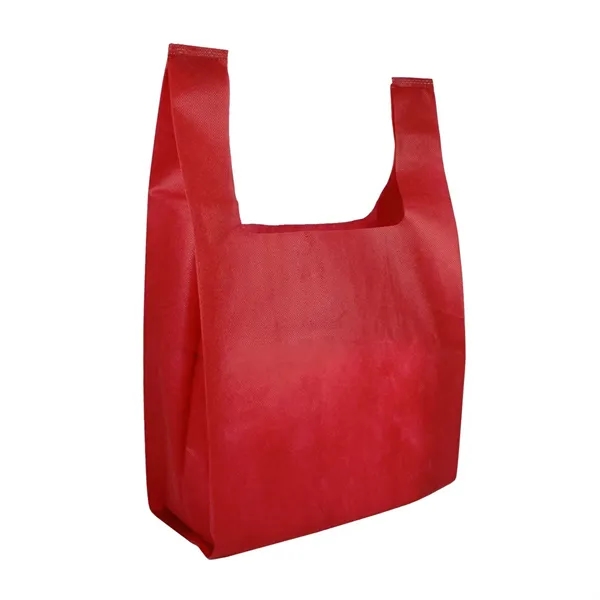 13" x 17" non-woven grocery tote bag with 7" gusset and... from ASI 68507 The Magnet Group / Perfect Line