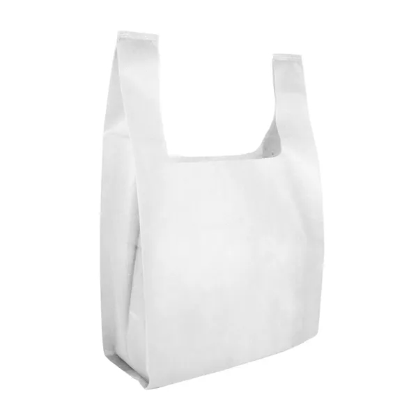 13" x 17" non-woven grocery tote bag with 7" gusset and... from ASI 68507 The Magnet Group / Perfect Line