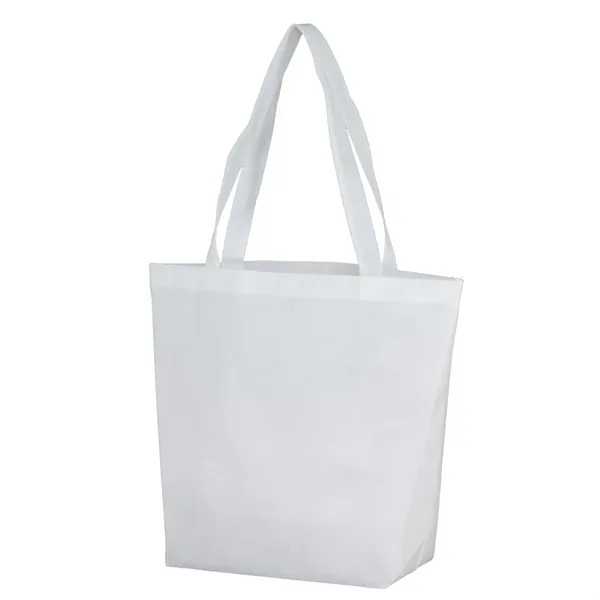 11.75" x 14.75" non-woven polypropylene tote bag with 5" gusset and... from ASI 68507 The Magnet Group / Perfect Line