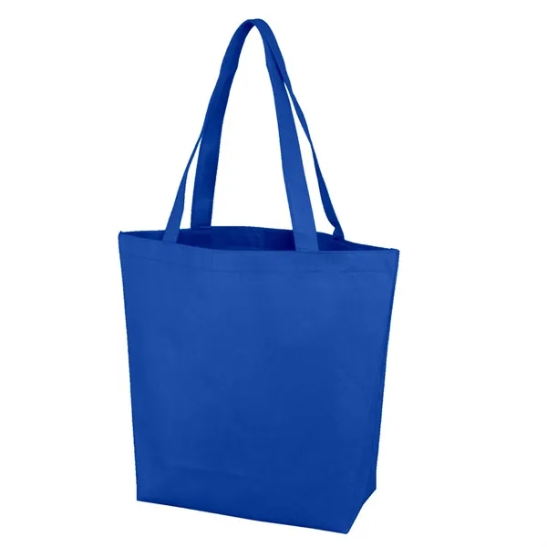 11.75" x 14.75" non-woven polypropylene tote bag with 5" gusset and... from ASI 68507 The Magnet Group / Perfect Line