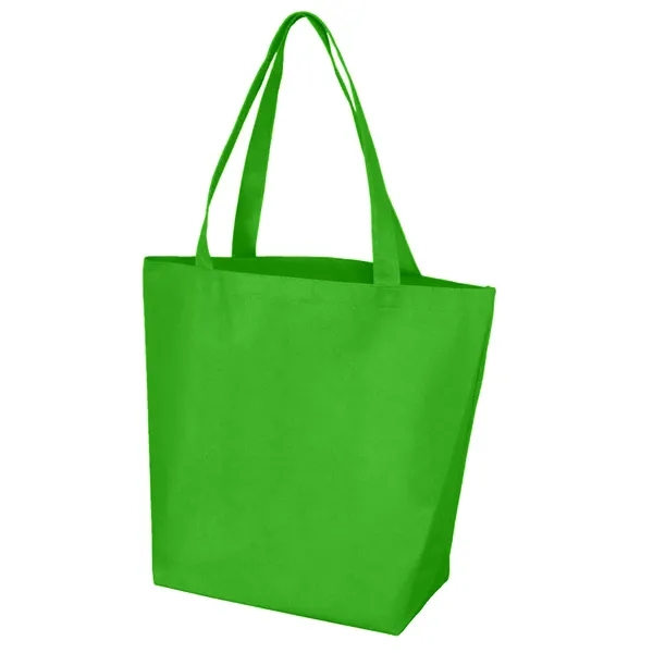11.75" x 14.75" non-woven polypropylene tote bag with 5" gusset and... from ASI 68507 The Magnet Group / Perfect Line