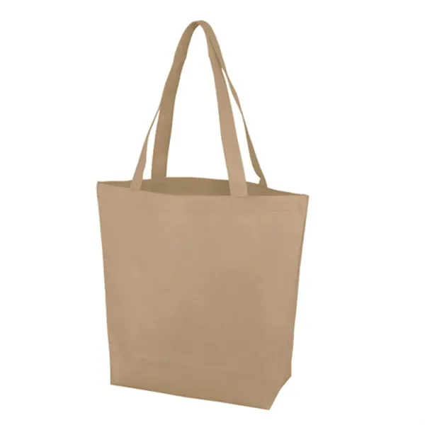 11.75" x 14.75" non-woven polypropylene tote bag with 5" gusset and... from ASI 68507 The Magnet Group / Perfect Line