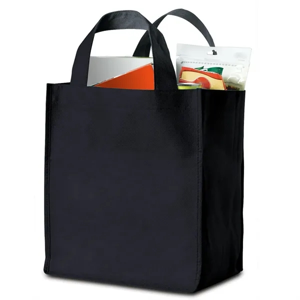 Grocery bag made of non-woven polypropylene with bottom reinforced insert and... from ASI 68507 The Magnet Group / Perfect Line