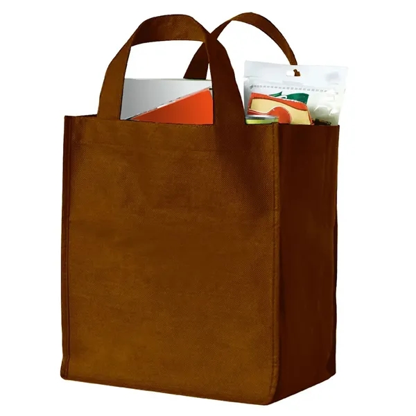 Grocery bag made of non-woven polypropylene with bottom reinforced insert and... from ASI 68507 The Magnet Group / Perfect Line