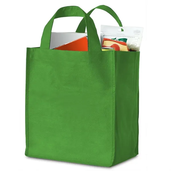 Grocery bag made of non-woven polypropylene with bottom reinforced insert and... from ASI 68507 The Magnet Group / Perfect Line