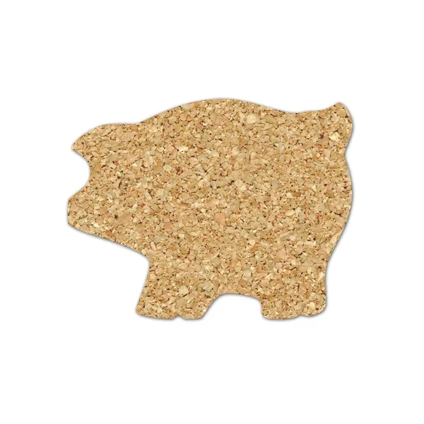 Jumbo piggy bank shape cork coaster.... from ASI 35730 Americanna Co