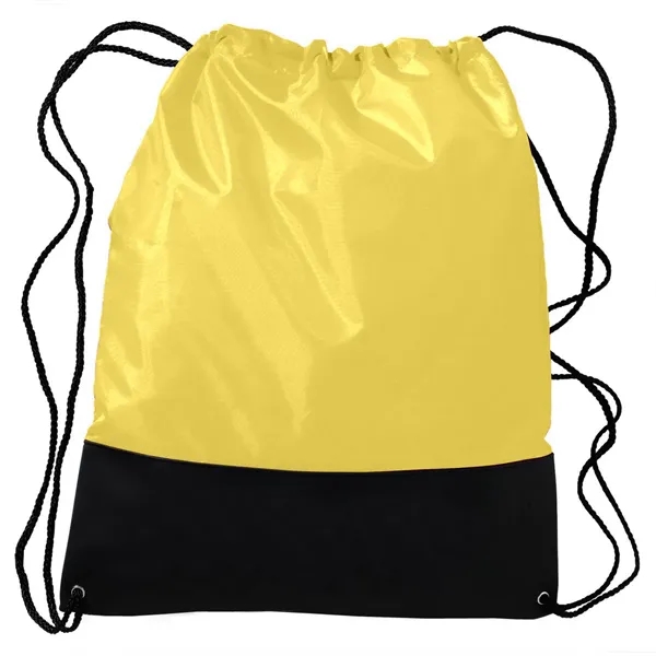 Polyester sling bag with black vinyl front panel and nylon braided... from ASI 68507 The Magnet Group / Perfect Line