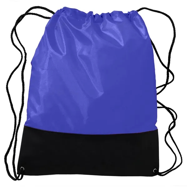 Polyester sling bag with black vinyl front panel and nylon braided... from ASI 68507 The Magnet Group / Perfect Line