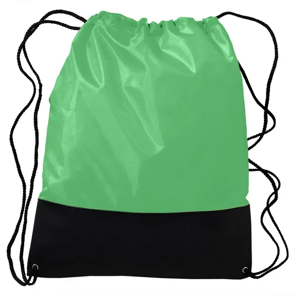 Polyester sling bag with black vinyl front panel and nylon braided... from ASI 68507 The Magnet Group / Perfect Line