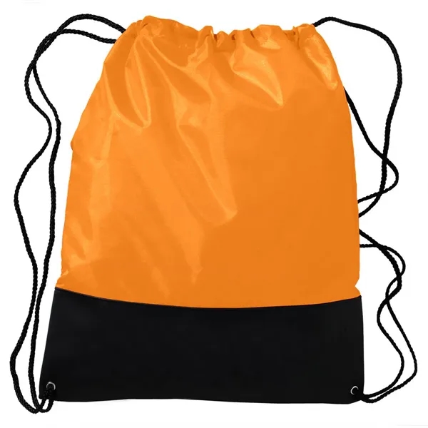 Polyester sling bag with black vinyl front panel and nylon braided... from ASI 68507 The Magnet Group / Perfect Line