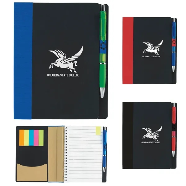 5'' x 7'' ECO Notebook with Flags... from ASI 40480 Koozie Group / Norwood
