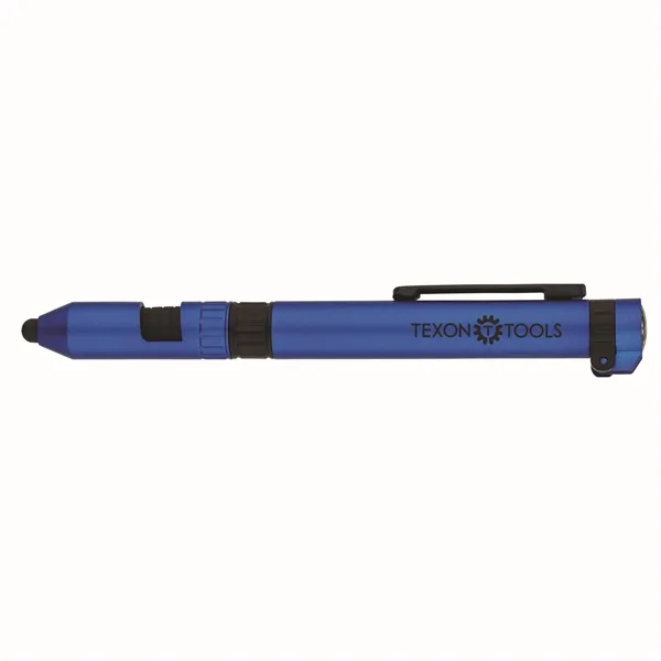 7-in-1 utility pen with compass, LED light, ballpoint pen, capacitive stylus,... from ASI 67866 Logomark/Valumark / Valumark™