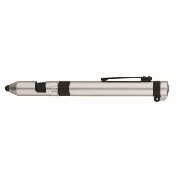 7-in-1 utility pen with compass, LED light, ballpoint pen, capacitive stylus,... from ASI 67866 Logomark/Valumark / Valumark™