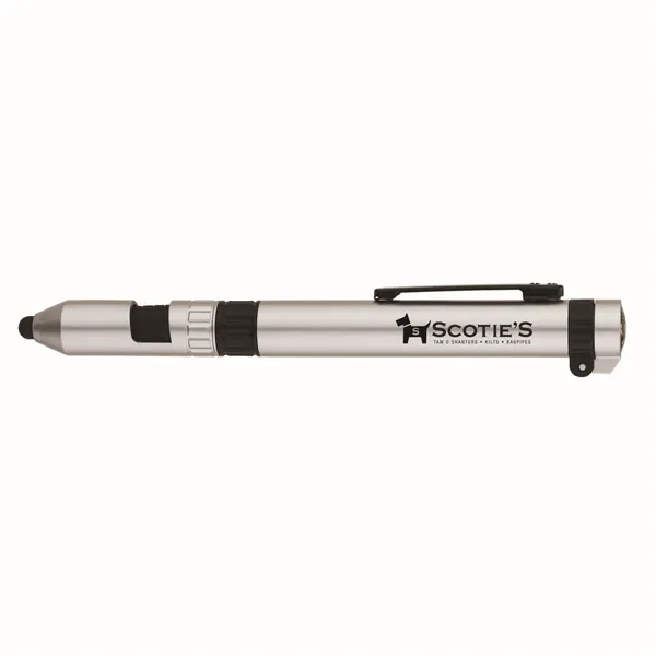 7-in-1 utility pen with compass, LED light, ballpoint pen, capacitive stylus,... from ASI 67866 Logomark/Valumark / Valumark™