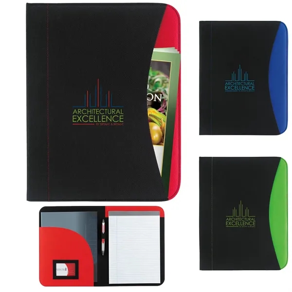 Non-Woven Curve Padfolio... from ASI 40480 Koozie Group / Norwood