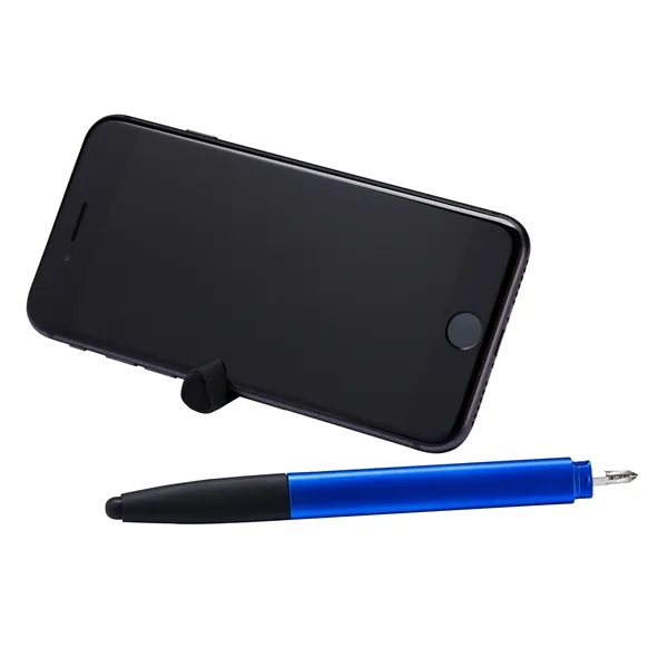 8-in-1 pen with capacitive stylus tip, rulers, smartphone stand, screen cleaner,... from ASI 67866 Logomark/Valumark / Valumark™