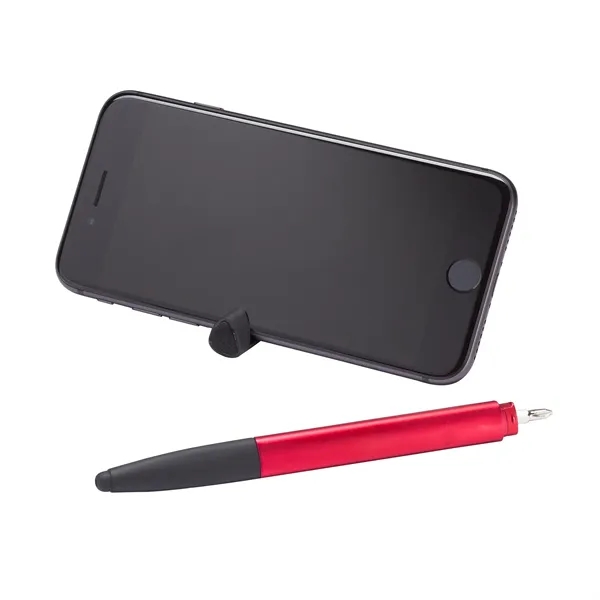 8-in-1 pen with capacitive stylus tip, rulers, smartphone stand, screen cleaner,... from ASI 67866 Logomark/Valumark / Valumark™