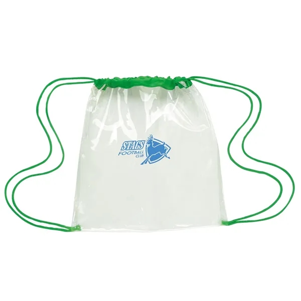 Clear Game Drawstring Backpack... from ASI 40480 Koozie Group / Norwood