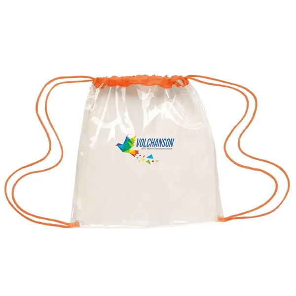 Clear Game Drawstring Backpack... from ASI 40480 Koozie Group / Norwood