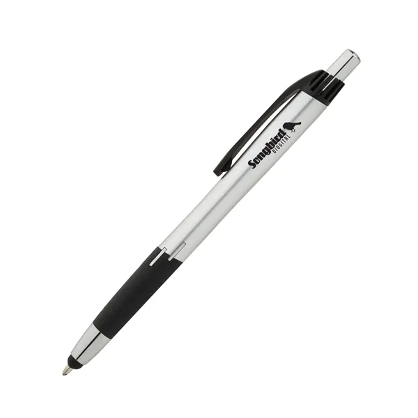 Syracuse Plunge-Action Ballpoint / Stylus Pen... from ASI 67866 Logomark/Valumark