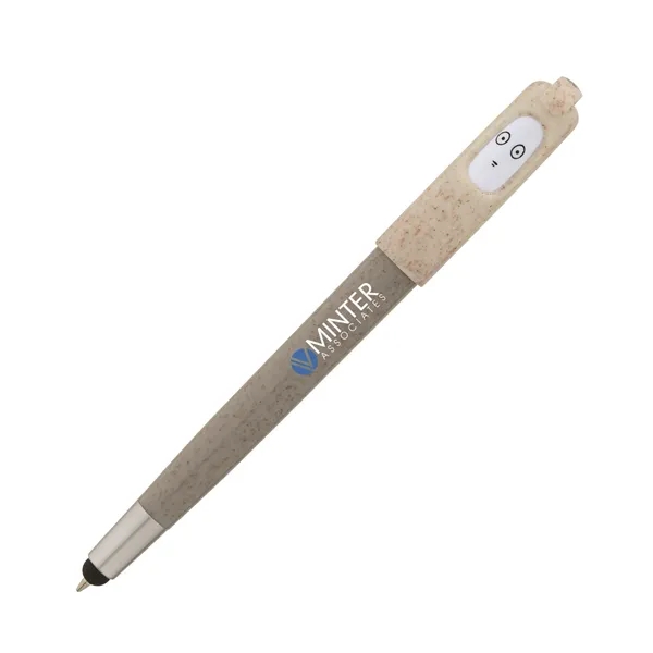 Charlie Plunge-Action Ballpoint / Stylus / Mood Pen... from ASI 67866 Logomark/Valumark