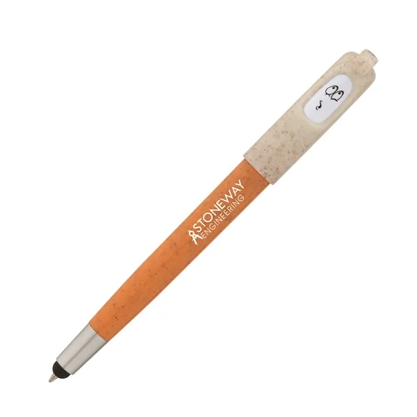 Charlie Plunge-Action Ballpoint / Stylus / Mood Pen... from ASI 67866 Logomark/Valumark