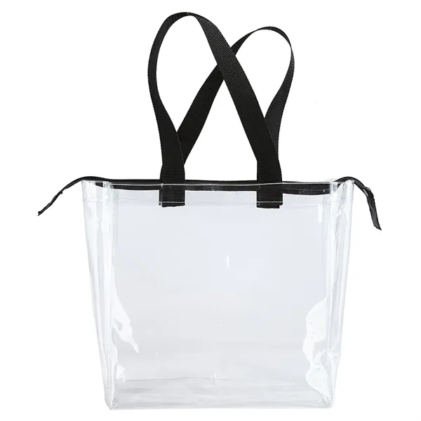 12" x 12" stadium tote bag made of clear PVC with... from ASI 68507 The Magnet Group / Perfect Line