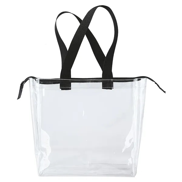 12" x 12" stadium tote bag made of clear PVC with... from ASI 68507 The Magnet Group / Perfect Line