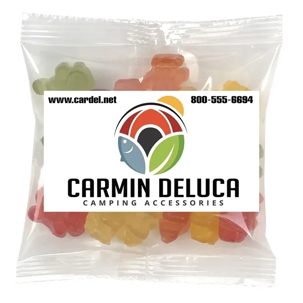 Small Snack Bag with 2" x 3.5" Rectangle Magnet filled with... from ASI 68507 The Magnet Group / The 1919 Candy Company