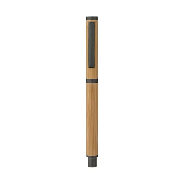 Hana Bamboo Cap-Off Ballpoint Pen... from ASI 67866 Logomark/Valumark