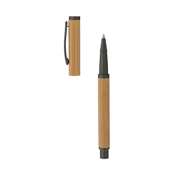 Hana Bamboo Cap-Off Ballpoint Pen... from ASI 67866 Logomark/Valumark