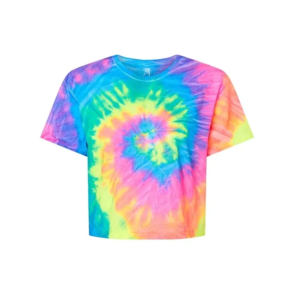 Colortone Women's Tie-Dyed Crop T-Shirt... from ASI 84358 S&S Activewear