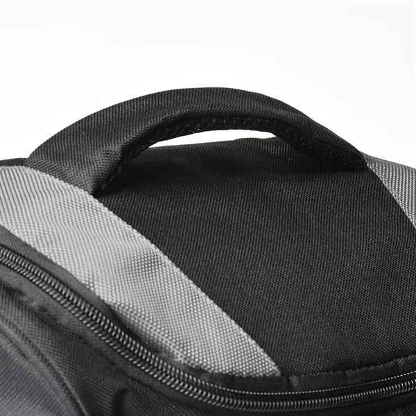 Nylon cooler with pockets, handle, and shoulder strap.... from ASI 68507 The Magnet Group / The Bag Factory®