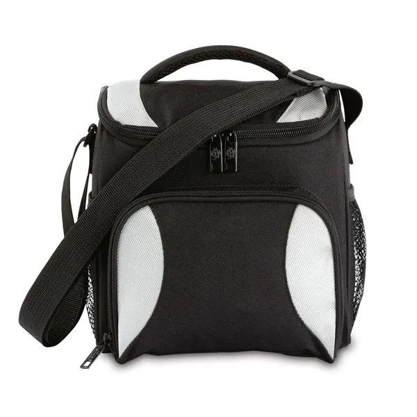 Nylon cooler with pockets, handle, and shoulder strap.... from ASI 68507 The Magnet Group / The Bag Factory®