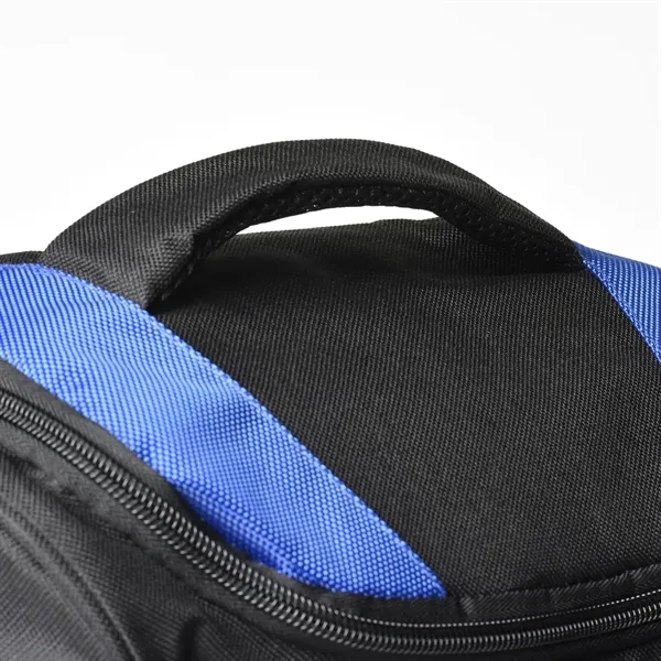 Nylon cooler with pockets, handle, and shoulder strap.... from ASI 68507 The Magnet Group / The Bag Factory®