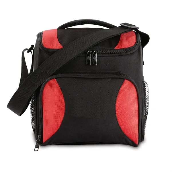 Nylon cooler with pockets, handle, and shoulder strap.... from ASI 68507 The Magnet Group / The Bag Factory®