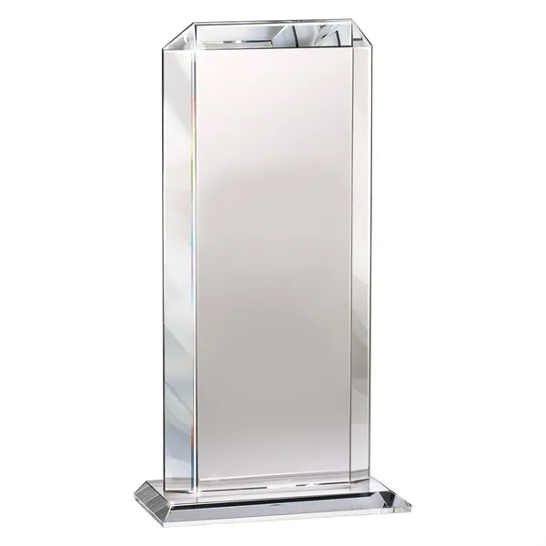 0.62" x 11" x 5" Apresenta crystal tower award with base.... from ASI 67866 Logomark/Valumark