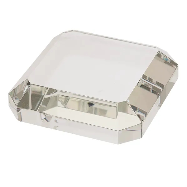 0.75" x 3.25" x 3.25" Taranto square crystal paperweight award.... from ASI 67866 Logomark/Valumark
