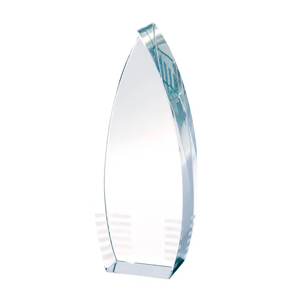 1.5" x 7" x 2.75" Parma crystal tower award with etched... from ASI 67866 Logomark/Valumark