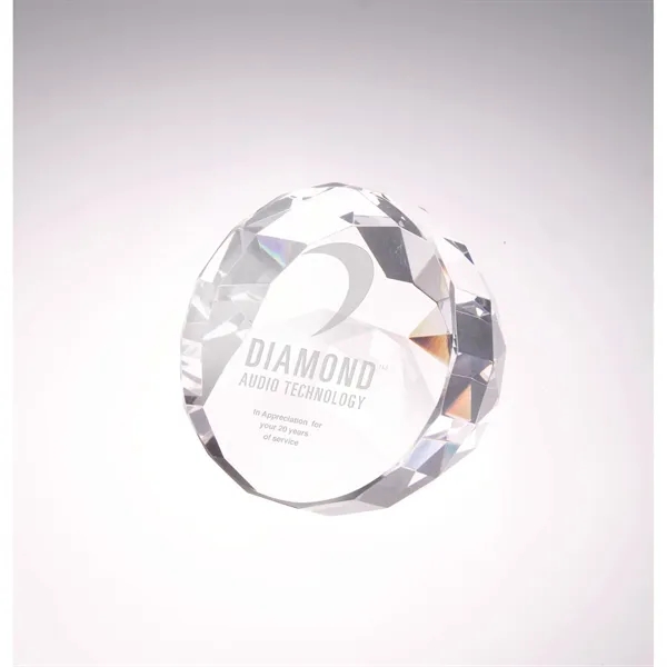 2.75" x 2" x 2.75" Modica flat-cut diamond award.... from ASI 67866 Logomark/Valumark