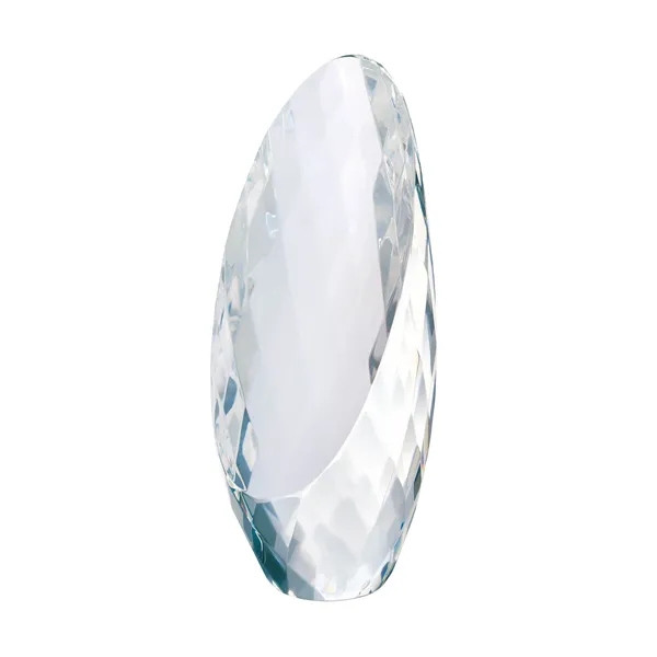 2.25" x 6.62" x 2.75" Pescara diamond-cut egg-inspired award; includes diamond... from ASI 67866 Logomark/Valumark
