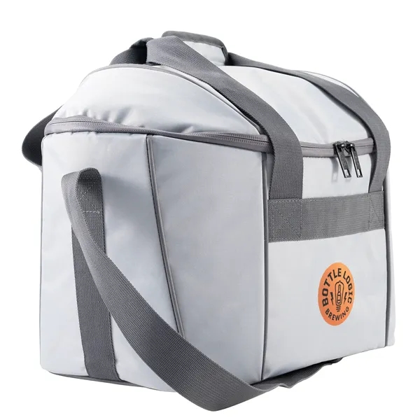 Polyester cooler bag with handles, shoulder straps, water resistance, insulation, and... from ASI 68507 The Magnet Group / The Bag Factory®
