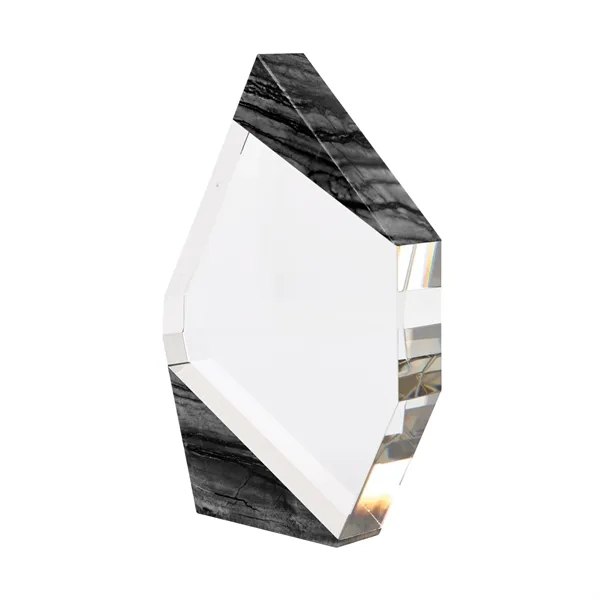 Aquila Crystal Polygon with Marble Trim... from ASI 67866 Logomark/Valumark