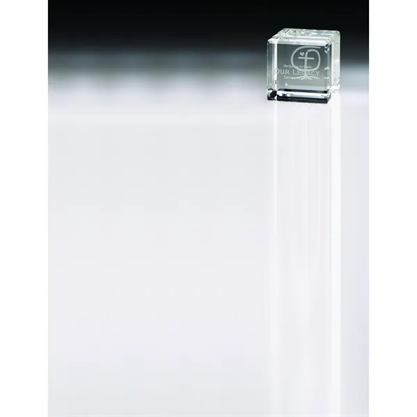 2.38" x 2.38" x 2.38" Quadrado small crystal block.... from ASI 67866 Logomark/Valumark