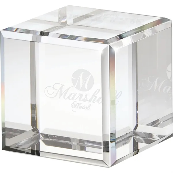 2.38" x 2.38" x 2.38" Quadrado small crystal block.... from ASI 67866 Logomark/Valumark
