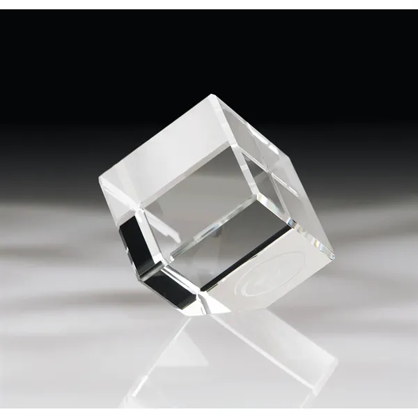 2.38" x 2.38" x 2.38" Canto I small corner block award.... from ASI 67866 Logomark/Valumark