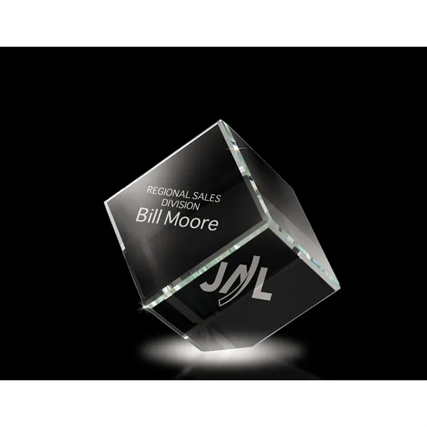 2.38" x 2.38" x 2.38" Canto I small corner block award.... from ASI 67866 Logomark/Valumark