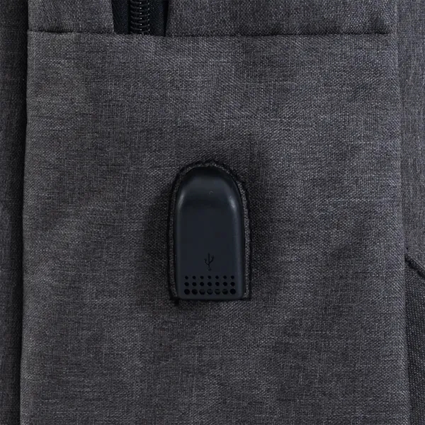 This elegant snow fabric backpack fits a 17" laptop and has... from ASI 68507 The Magnet Group / The Bag Factory®